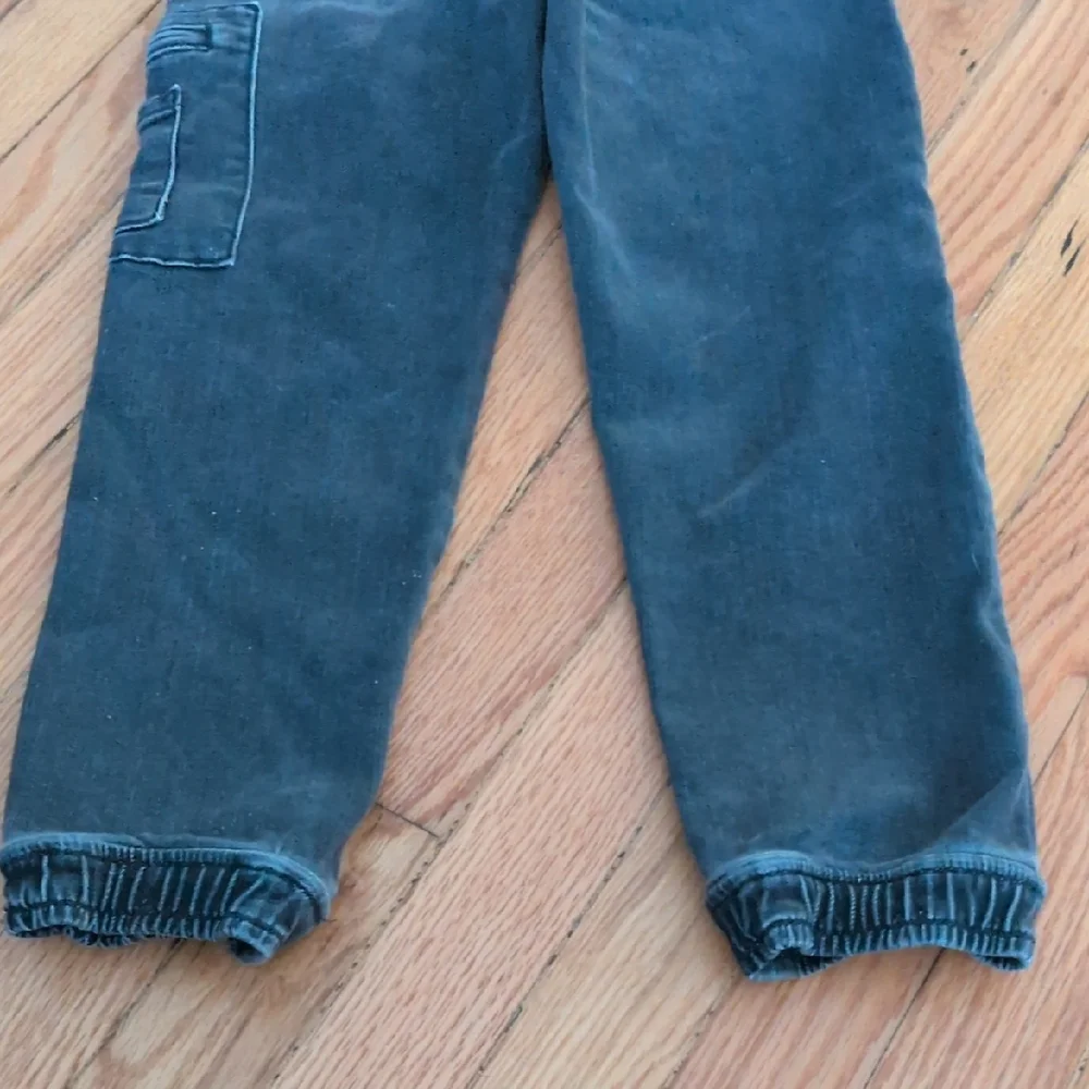 Art Class Black Utility Jogger Jeans Stretch Waist‎ Band Kids Size 7